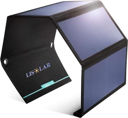 28W Katlanabilir Güneş Panelleri Şarj Çantası Kamp yapmak için 11.1x 6.3x 1.3in